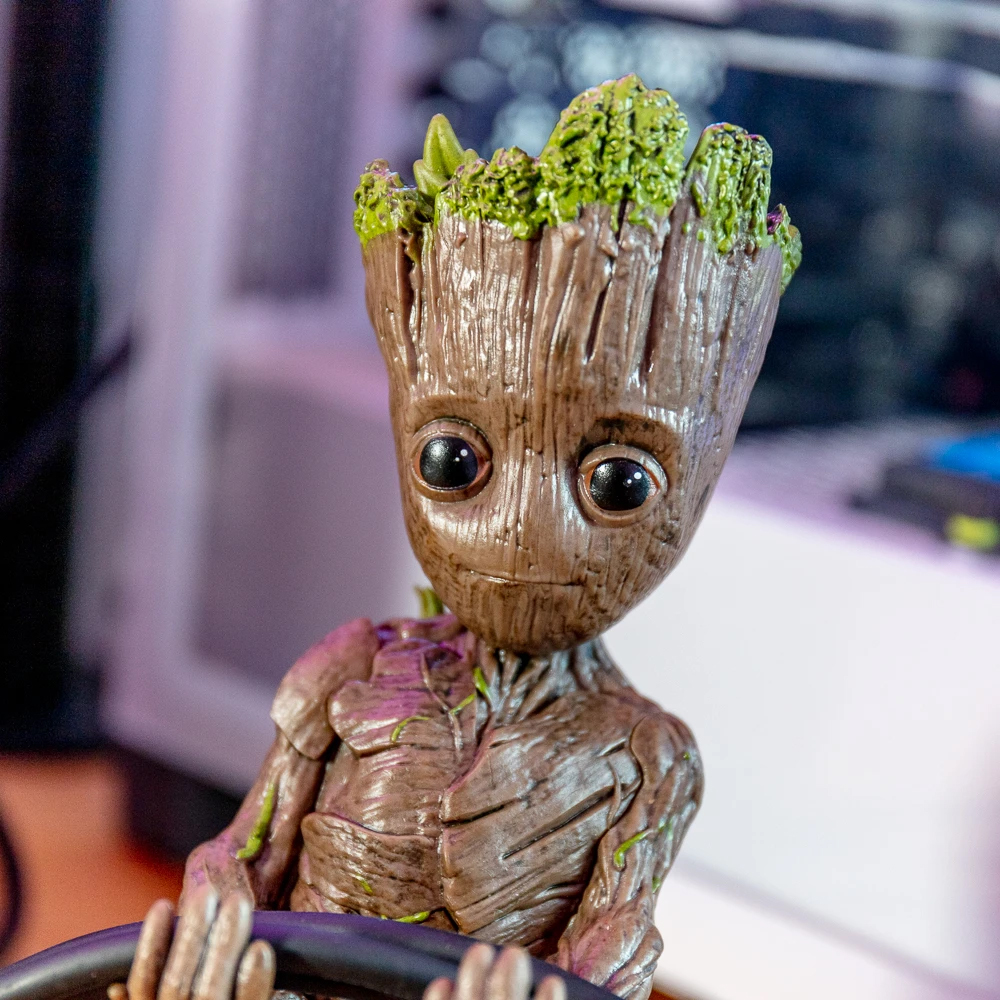 Support pour smartphone et manette Groot