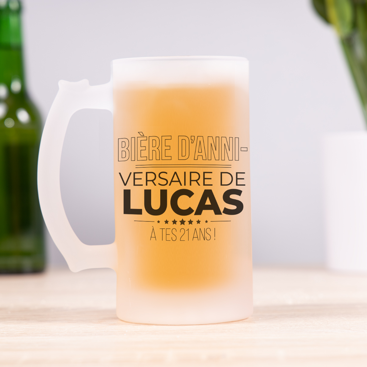 Chope de bière anniversaire