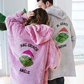 Plaid à capuche Personnalisé Le Grinch