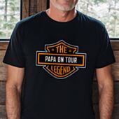 T-shirt personnalisé logo moto avec nom
