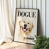 Poster personnalisé Magazine avec votre animal