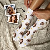 Chaussettes personnalisées avec animal de compagnie et visage