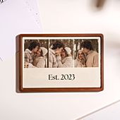 Chocolat personnalisé Carte avec collage photo et texte