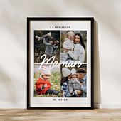 Poster personnalisé avec 4 photos et texte