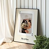 Poster personnalisé carte à jouer avec photo et texte
