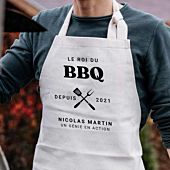 Tablier personnalisé Le Roi du BBQ