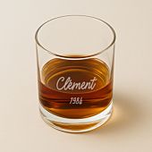 Verre à whisky personnalisé avec texte