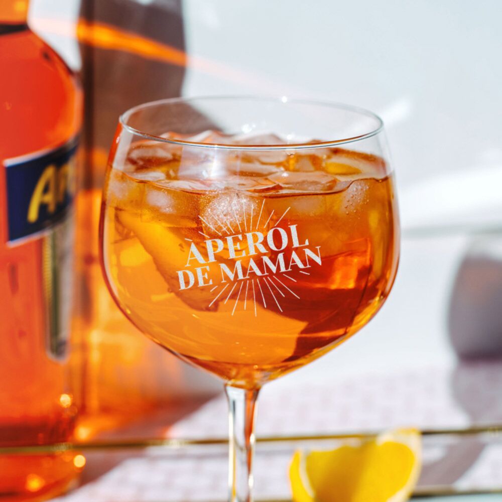 Verre Aperol Spritz personnalisé avec prénom