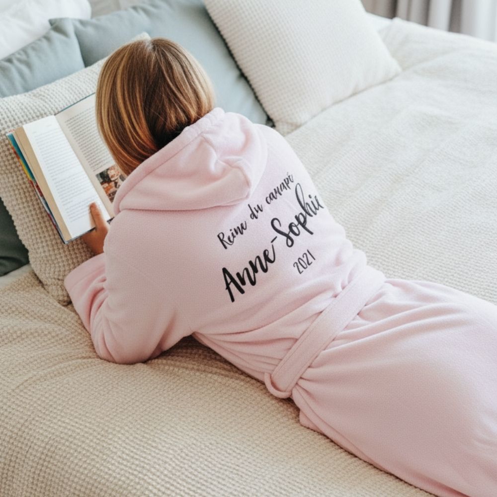 Peignoir personnalisé avec nom