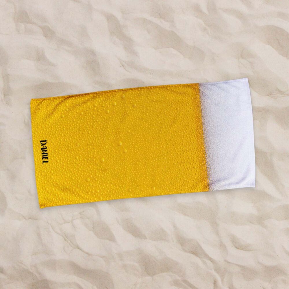Serviette personnalisée bière