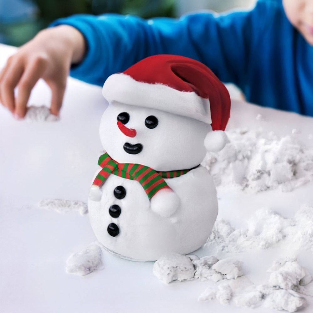 Kit de construction de bonhomme de neige avec sable magique