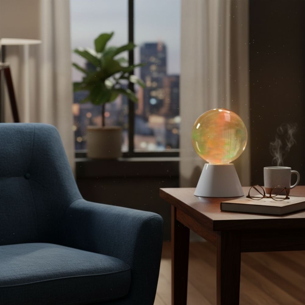 Lampe boule magique brouillard coloré