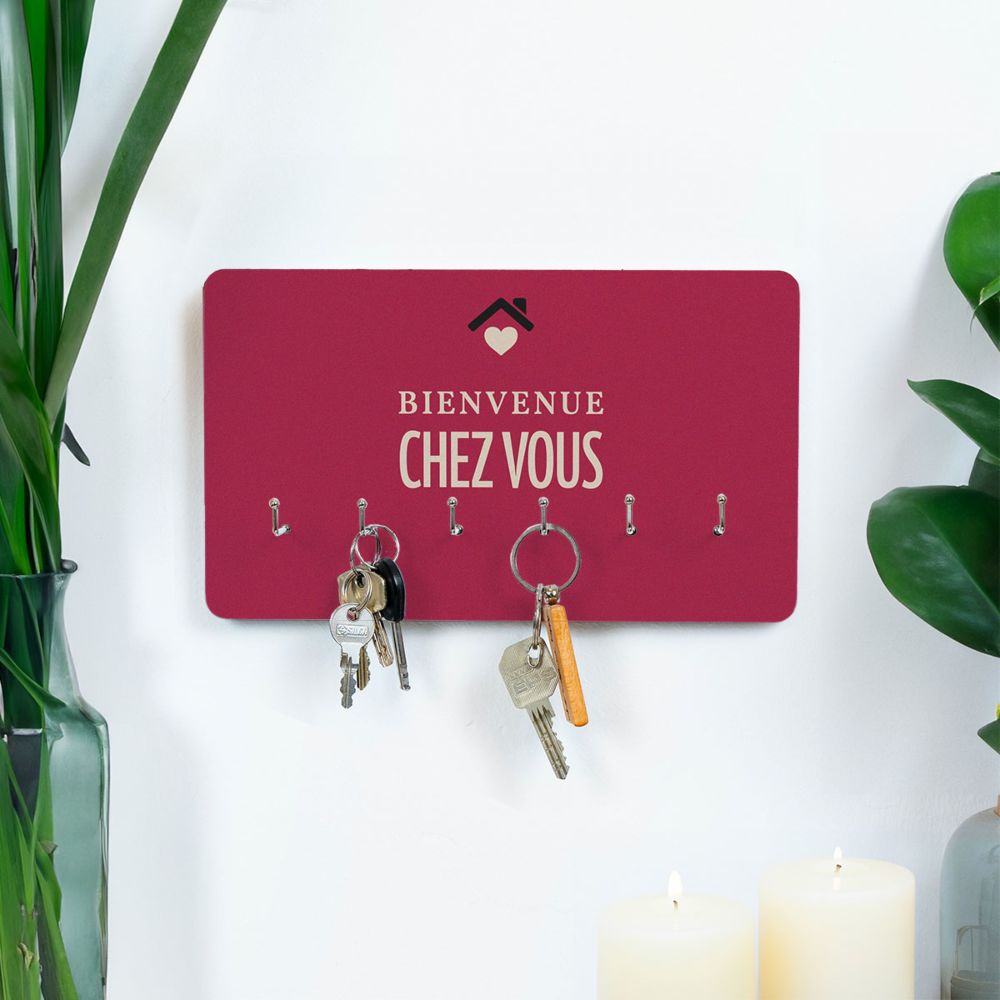 Tableau porte-clés personnalisé avec texte et symbole