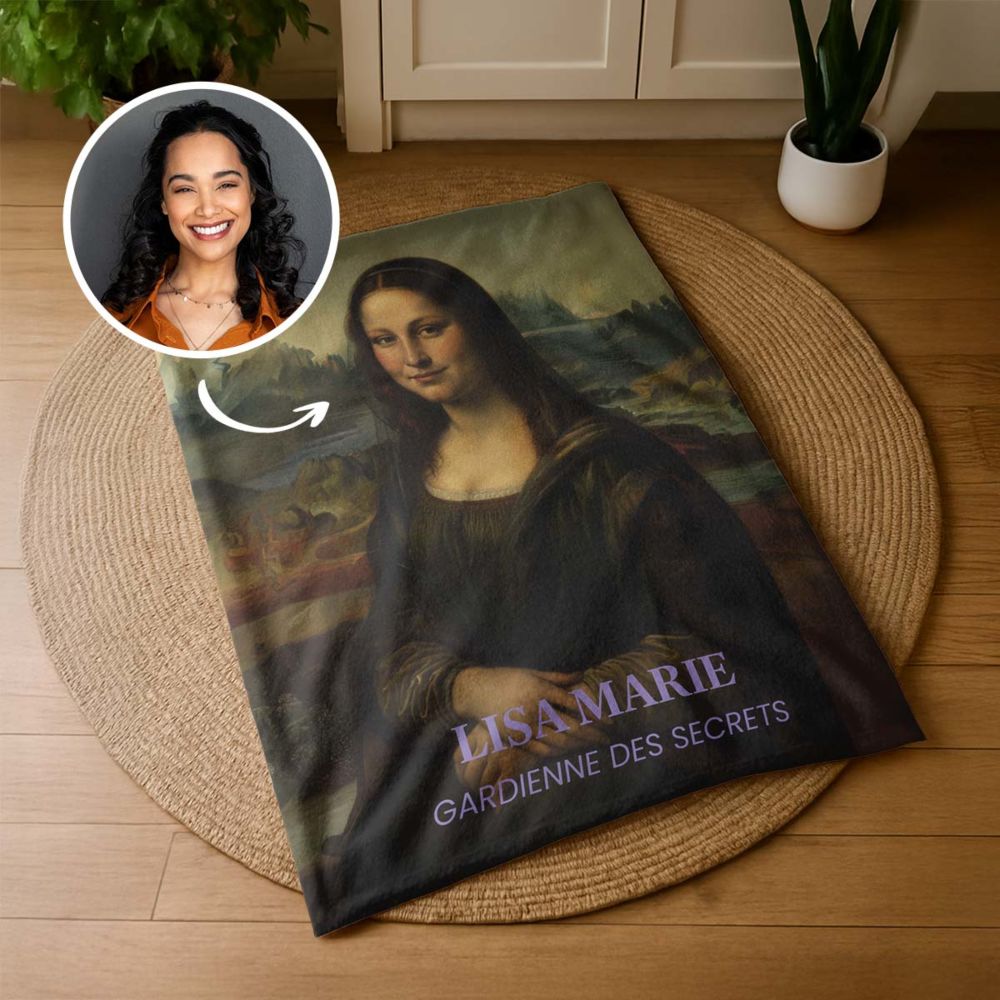 Couverture personnalisée effet tableau