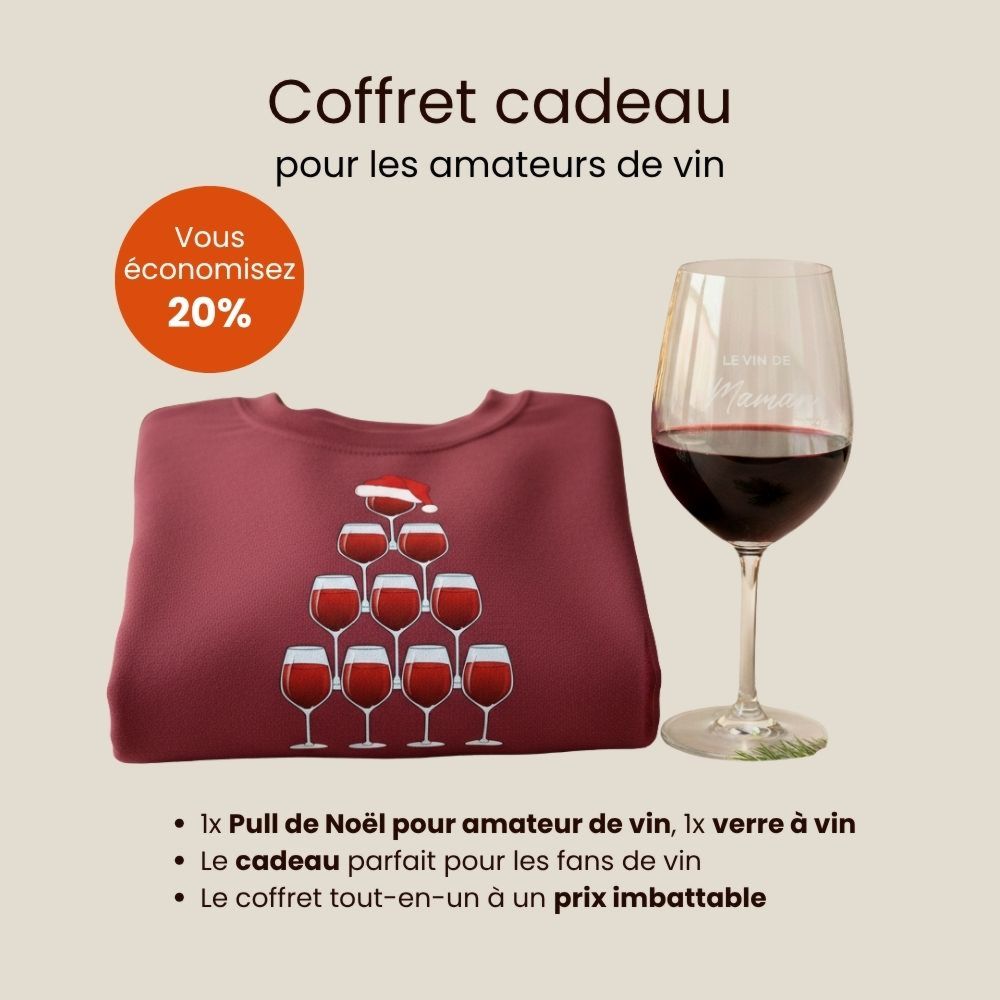 Coffret cadeau de Noël - Vin
