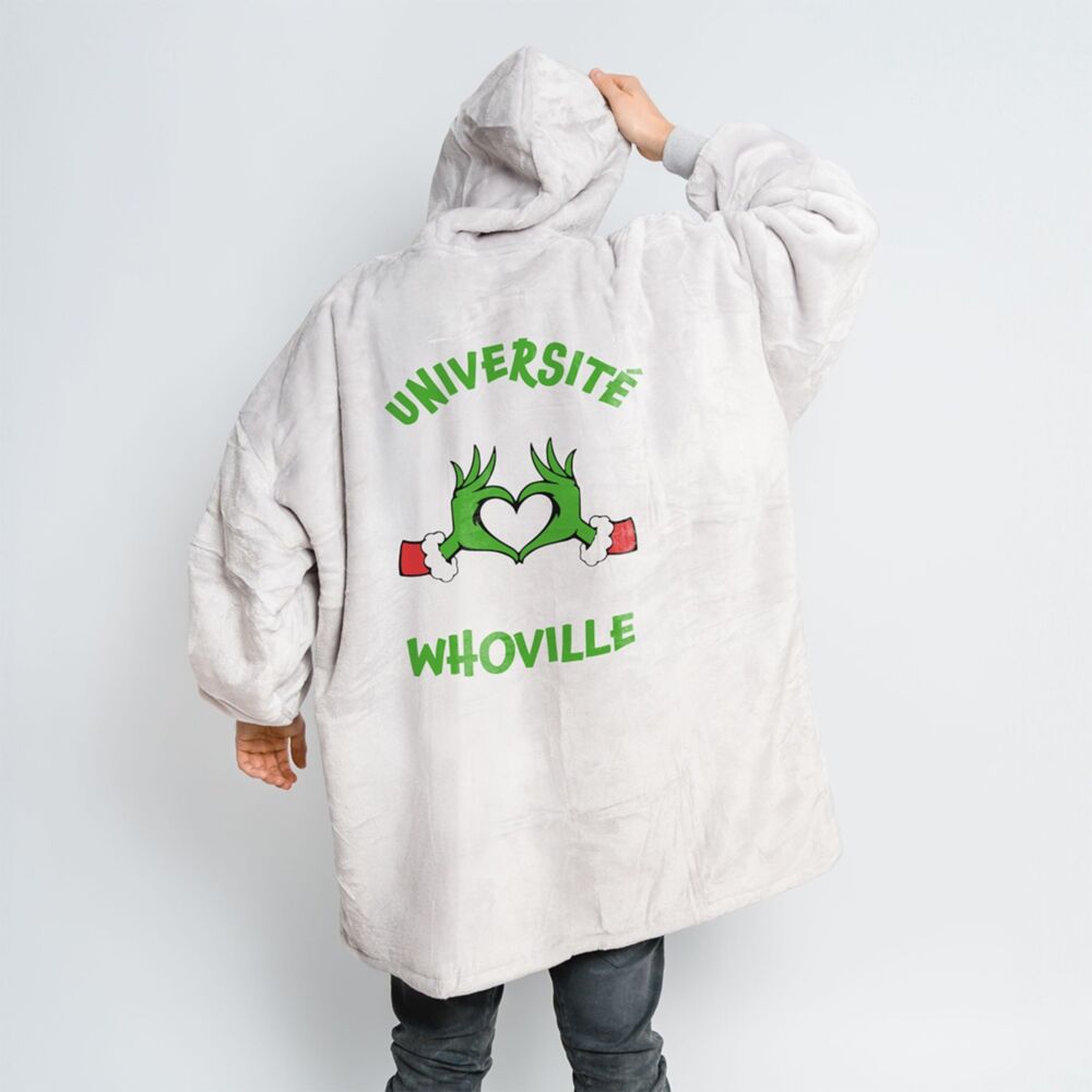 Plaid à capuche Personnalisé Le Grinch