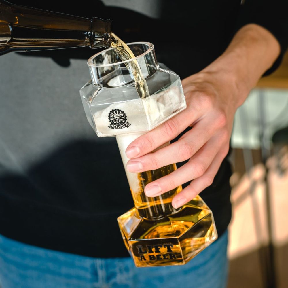 Verre à bière Haltère