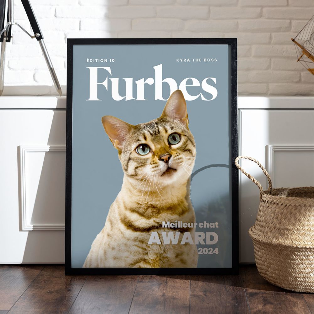 Poster personnalisé Magazine avec votre animal