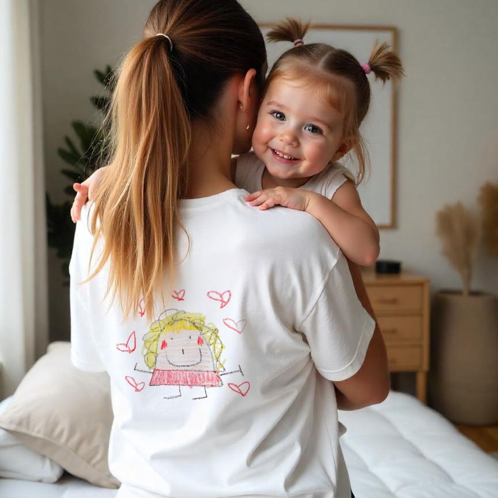 T-shirt personnalisé avec votre dessin devant et derrière