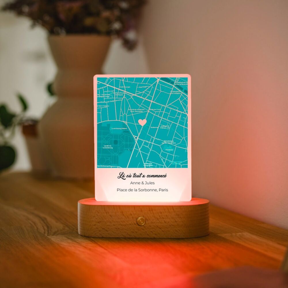 Lampe LED personnalisée Là où tout a commencé