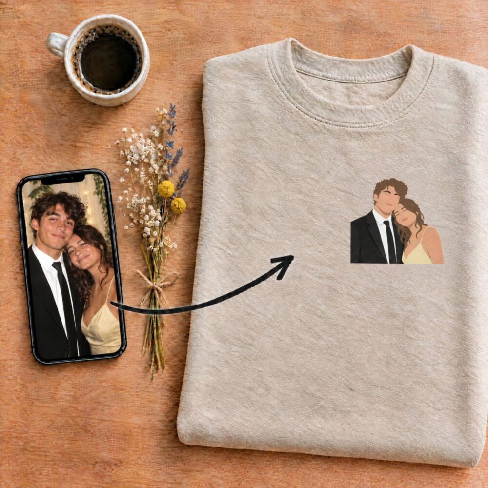 Pull personnalisé petite illustration