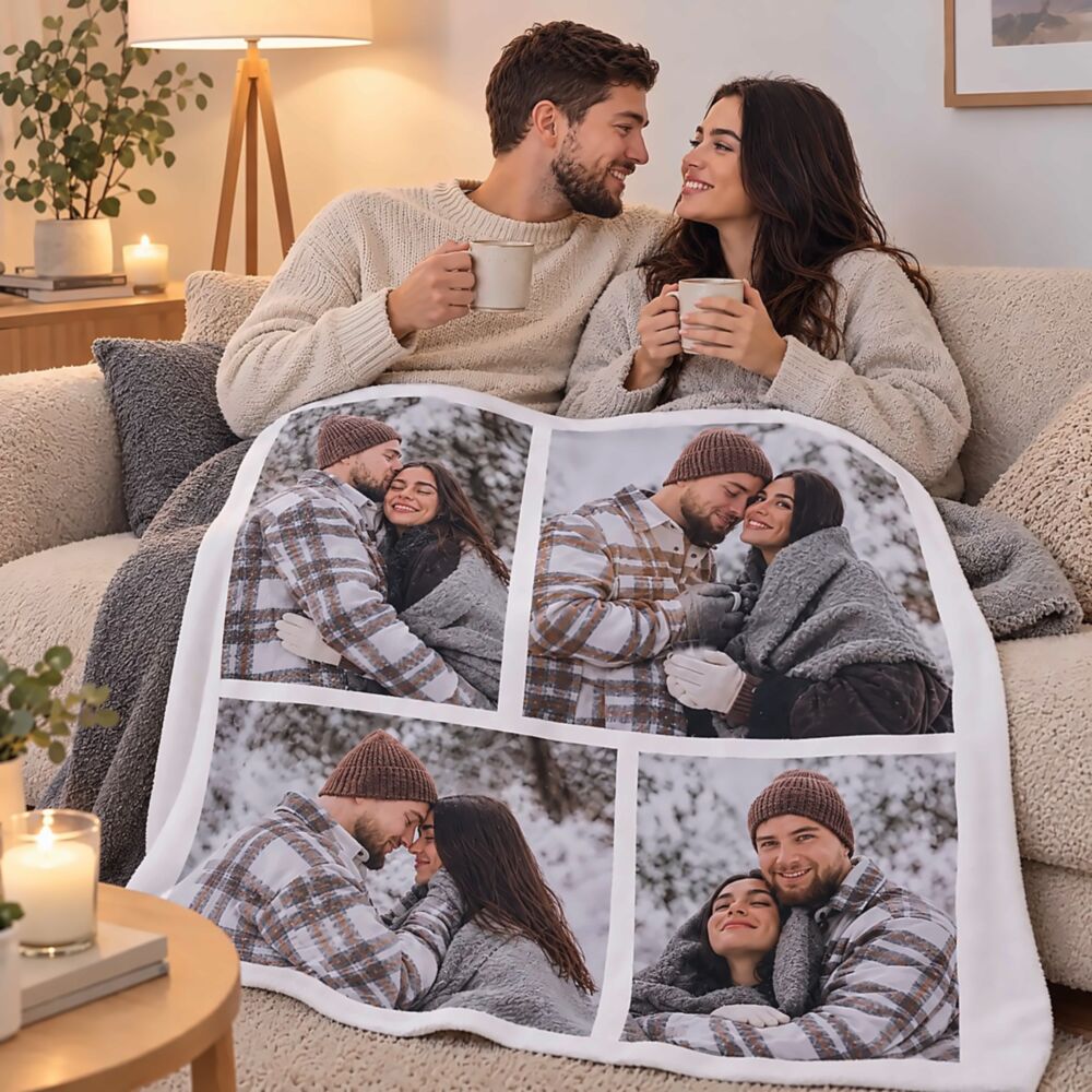 Couverture personnalisée avec collage