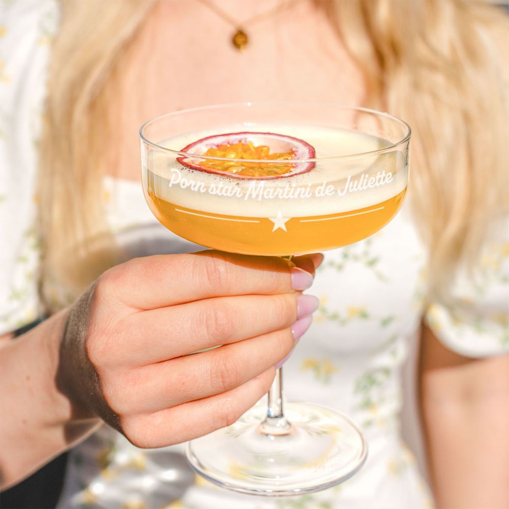 Verre personnalisé Pornstar Martini