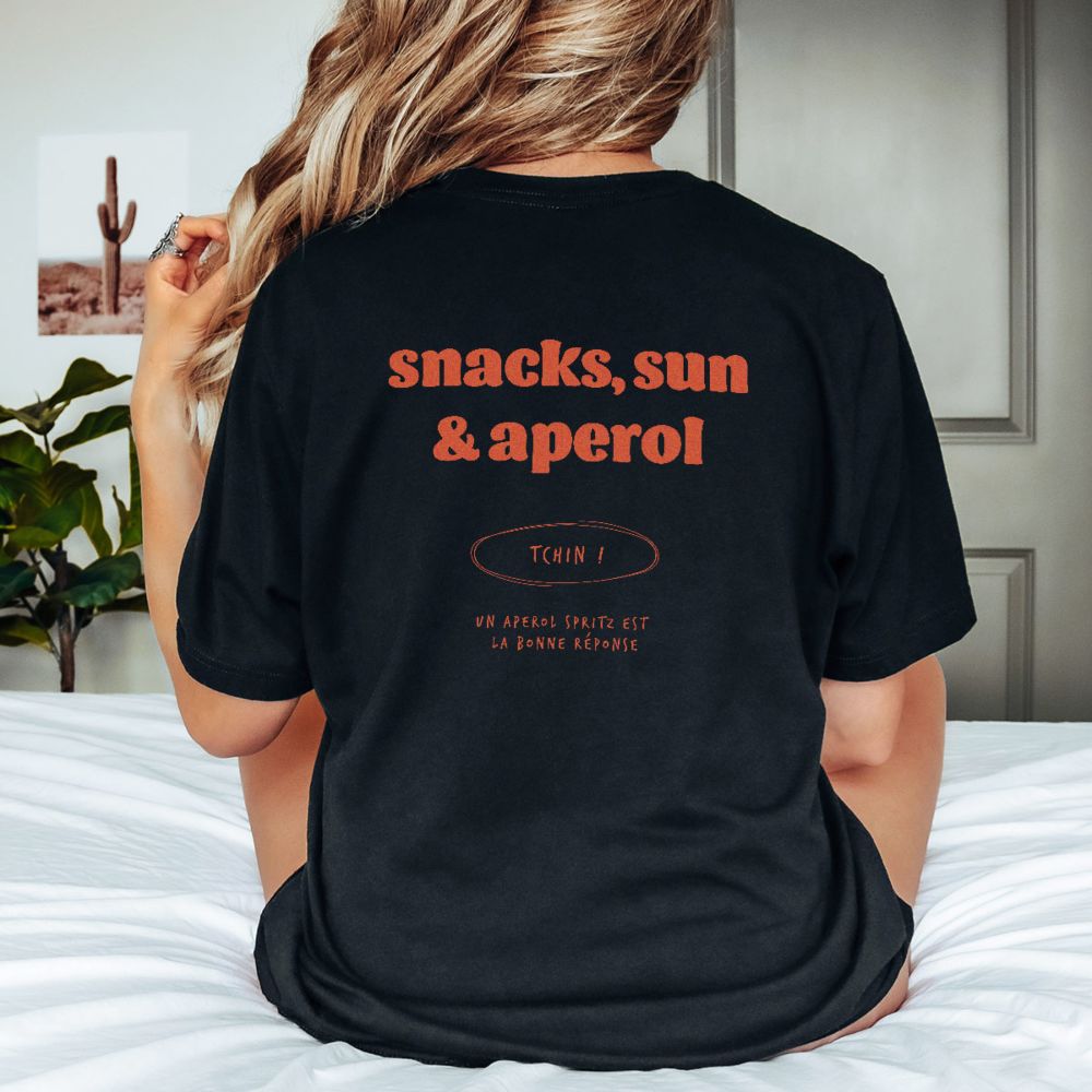 T-shirt personnalisé avec slogan et nom