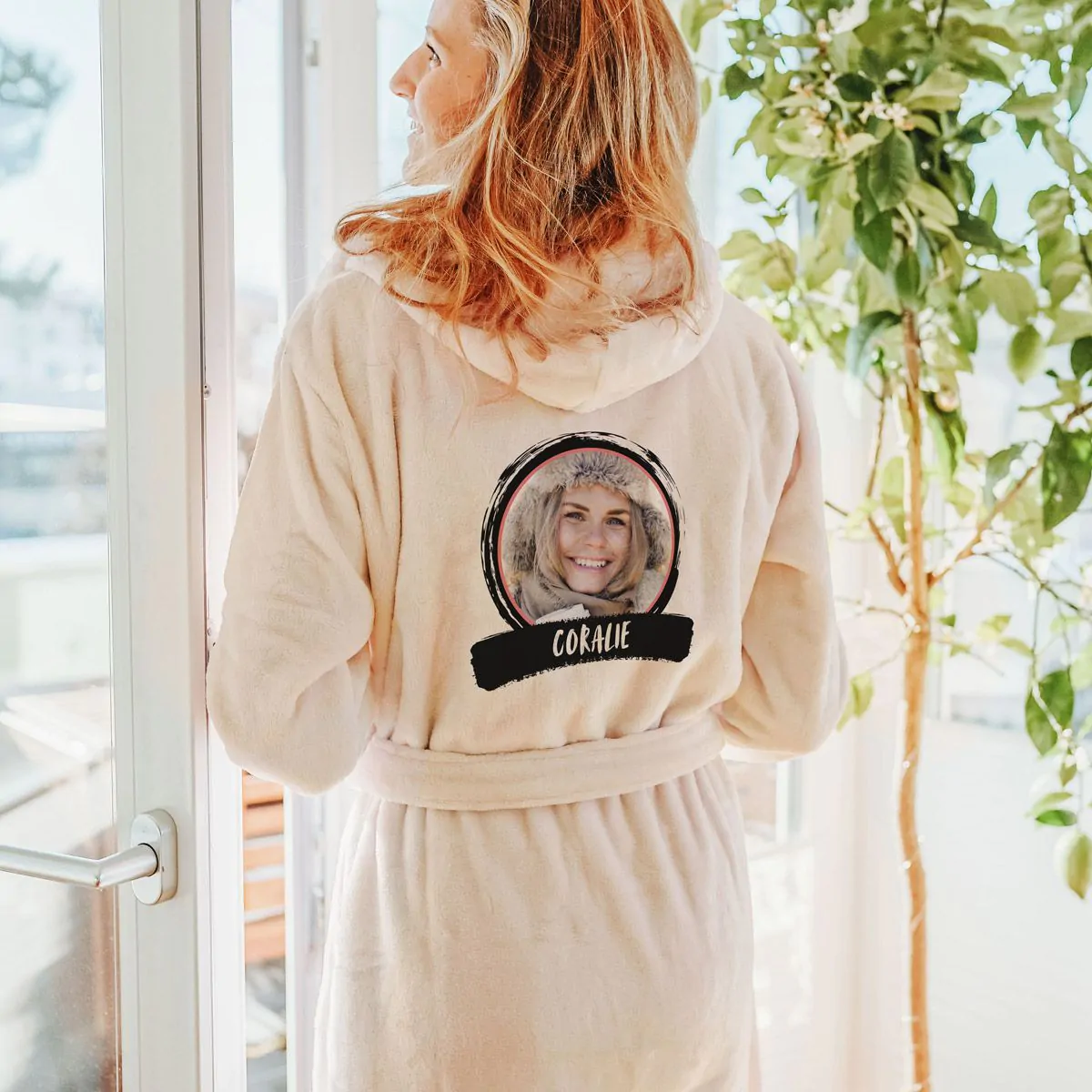 Peignoir personnalisé avec photo clearance