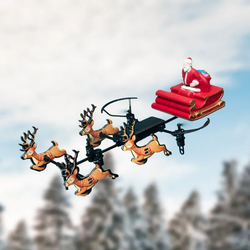 traîneau du père Noël volant