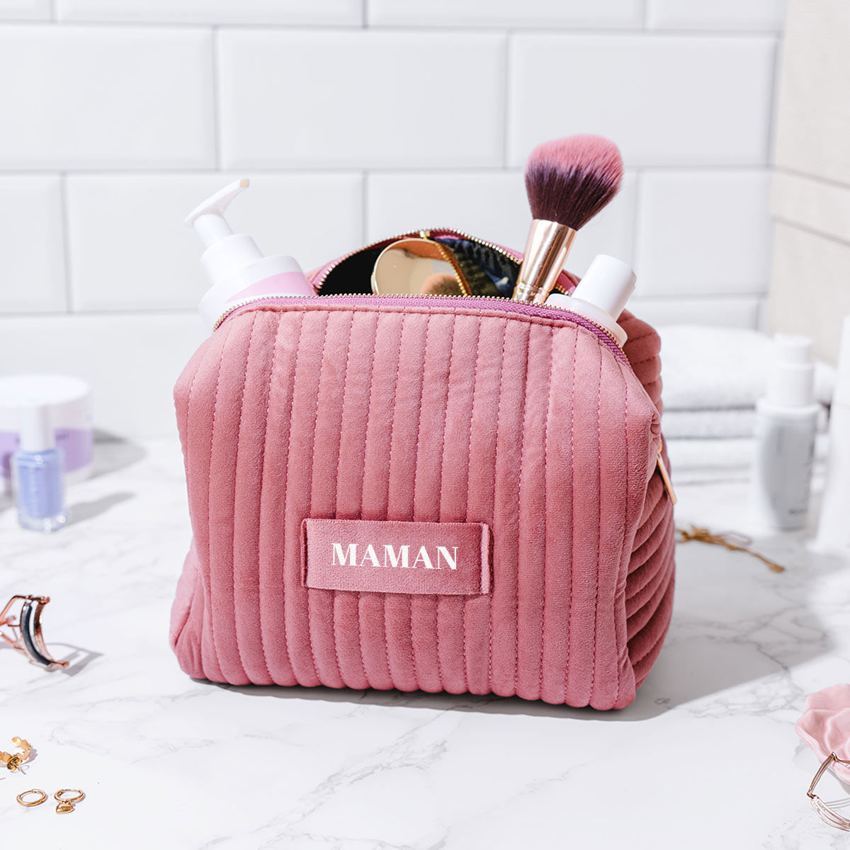 Trousse maquillage personnalisée avec nom CadeauxFolies