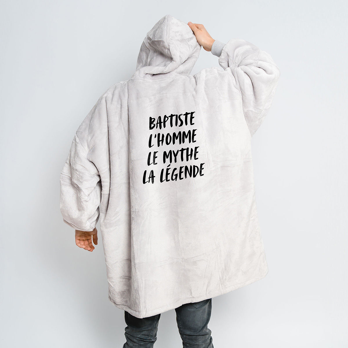 Sweat Couverture Personnalisé Adulte - Plaid à Capuche Avec Poche - Photo/Logo/Text - Cadeau Noël - 6