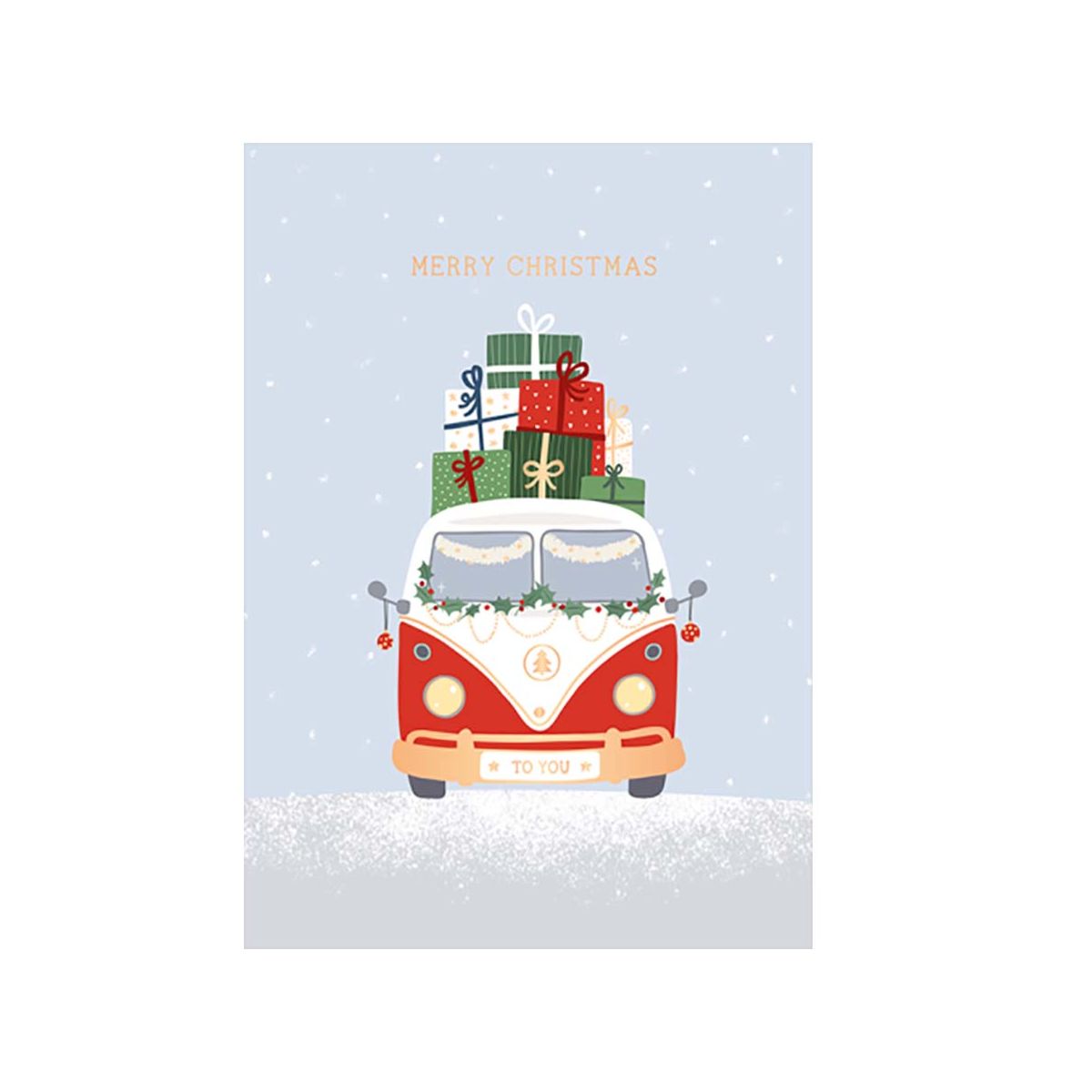 Carte De Vœux De Noël "To Very Special Friends" - Scène Hivernale Illustrée 22.9x15.2 Cm
