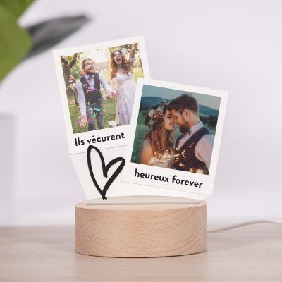 Lampe LED personnalisée design Polaroid Lampe LED personnalisée design Polaroid