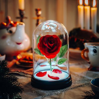 Lampe Rose Enchantée - La Belle et la Bête Lampe Rose Enchantée - La Belle et la Bête