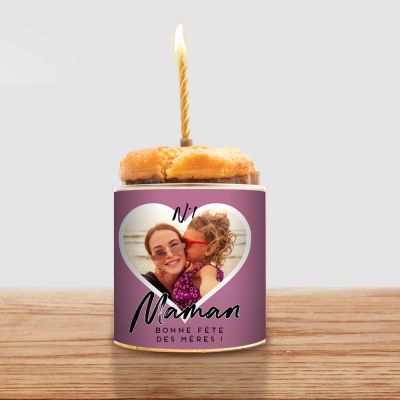 Cancake personnalisé avec Cœur et Texte