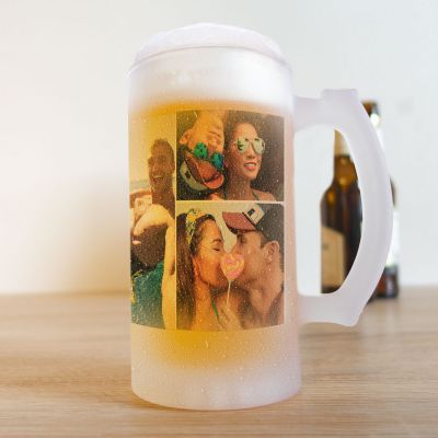 Chope de bière avec 5 Photos
