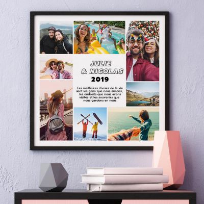 Poster avec 8 Photos et Texte Poster avec 8 Photos et Texte