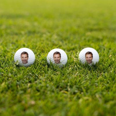 Balles de golf personnalisées avec visage