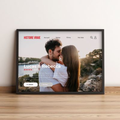 cadeau romantique Poster personnalisé - Netflix