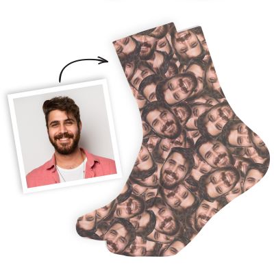 Chaussettes personnalisées visage Chaussettes personnalisées visage