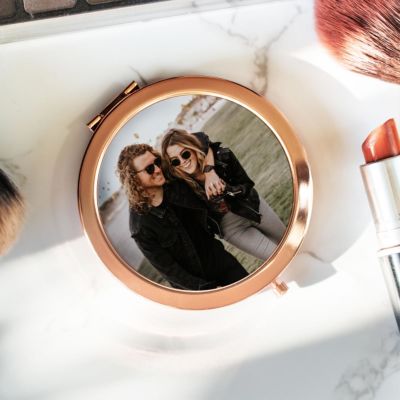 Miroir de poche personnalisable avec photo Miroir de poche personnalisable avec photo