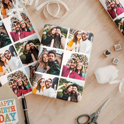 Papier cadeau personnalisé avec photos Papier cadeau personnalisé avec photos