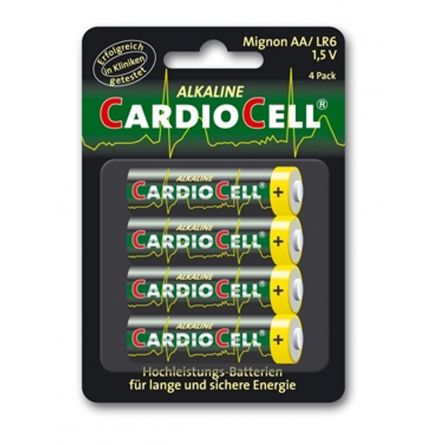 Cardiocell Batterie Mignon Plus AA-LR6 Lot de 4