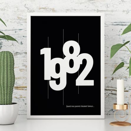 Année de Naissance - Poster Personnalisable