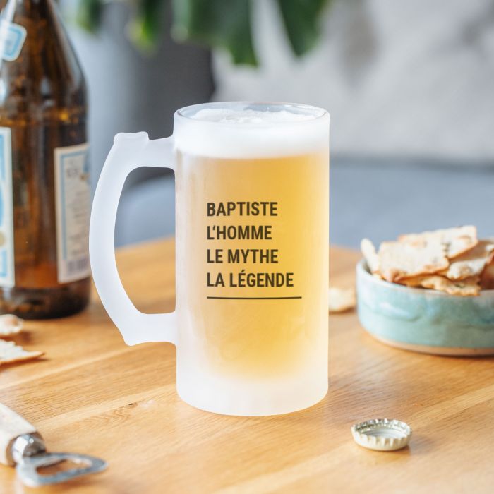 Chope de bière personnalisée