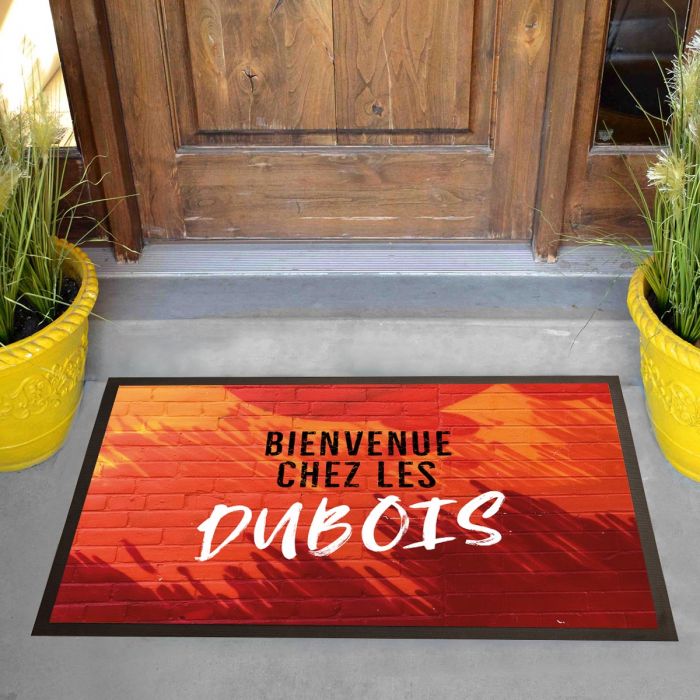 Paillasson personnalisable, tapis d'entrée en coco, cadeau personnalisé,  décoration maison extérieur -  France