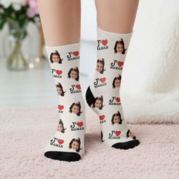 Chaussettes personnalisées pour maman ou papa