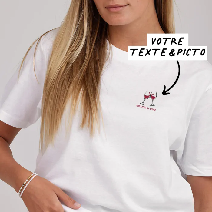 Tee shirt brodé cheap