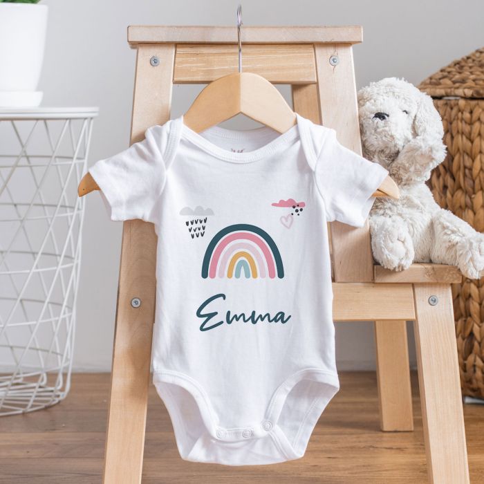 Body bébé personnalisé avec prénom main product photo